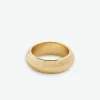 INK + ALLOY Agatha Thick Rounded Band Ring Brass - Size 8