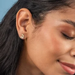 INK + ALLOY Alice Cherries Post Earrings 18k Gold