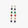 INK + ALLOY Amanda Multicolor Flower Beaded Dangle Earrings St. Tropez