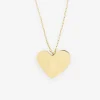 INK + ALLOY Bella Heart Statement Pendant Necklace Brass