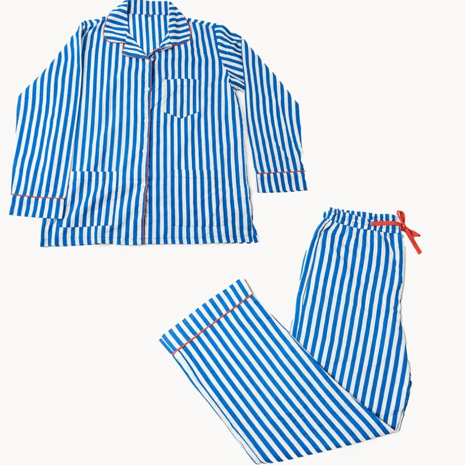 INK + ALLOY Bonnie Pajama Set Blue & White