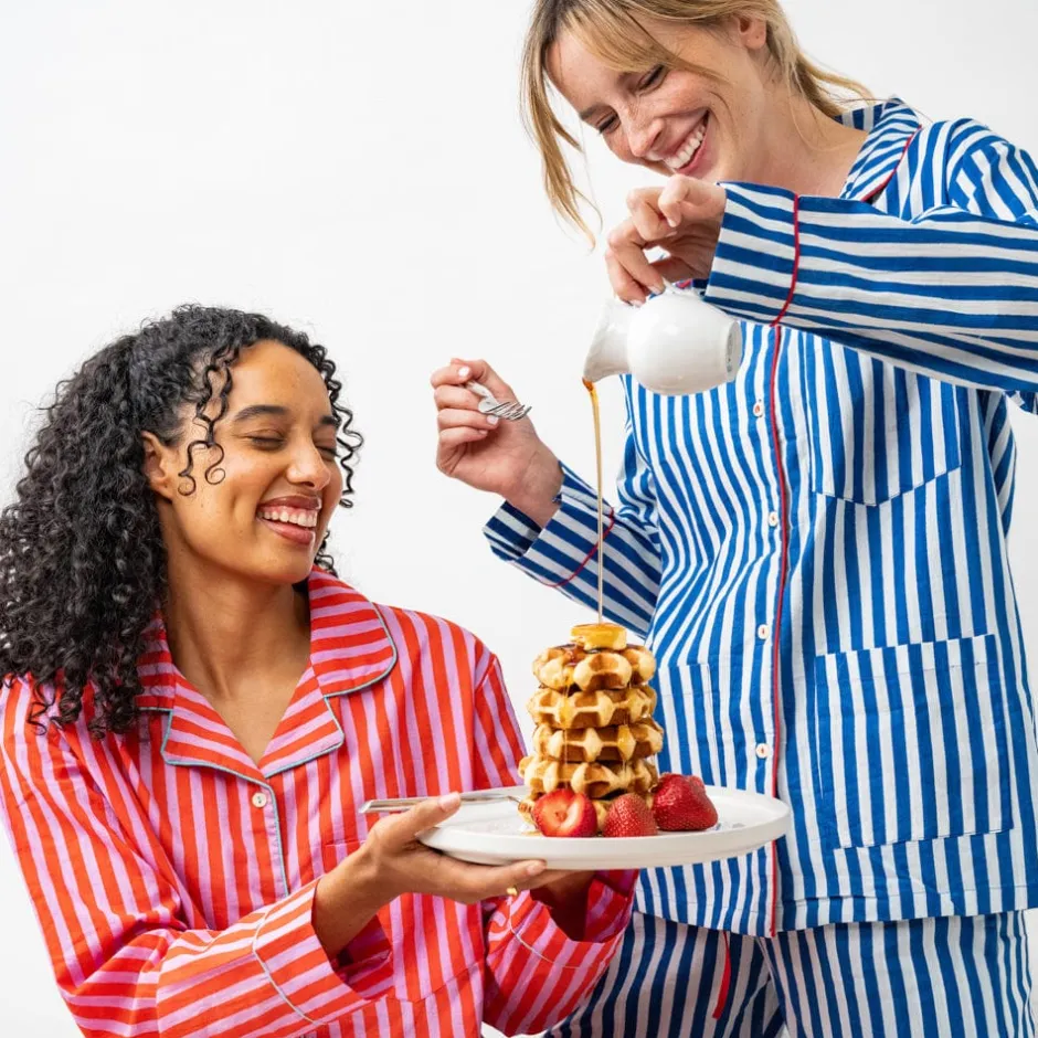 INK + ALLOY Bonnie Pajama Set Blue & White