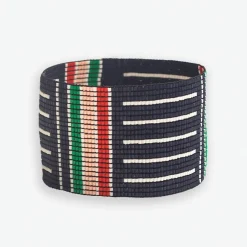 INK + ALLOY Brooklyn Geo Stripe Beaded Stretch Bracelet St. Tropez