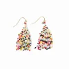 INK + ALLOY Cassie Mini Confetti Short Fringe Earrings Black Light Blue Lemon