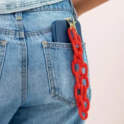 INK + ALLOY Celine Beaded Phone Chain + Bag Charm Lapis