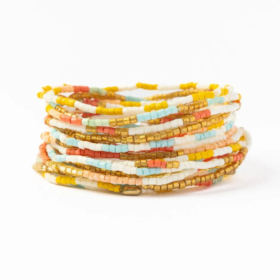 INK + ALLOY Chelsea 18 Strand Luxe Beaded Bracelet Set Amalfi