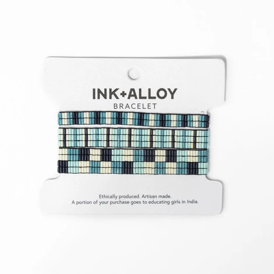 INK + ALLOY Dylan Bracelet Stretch Set Of 3 Blue