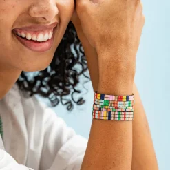 INK + ALLOY Dylan Bracelet Stretch Set Of 3 Multicolor