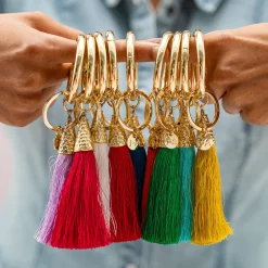 INK + ALLOY Eloise Tassel Bag Charm Lilac