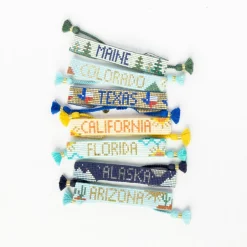 INK + ALLOY Gabby "Alaska" Adjustable Beaded Bracelet Navy