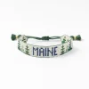 INK + ALLOY Gabby "Maine" With Trees Adjustable Beaded Bracelet