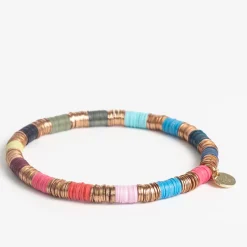 INK + ALLOY Grace Color Block Stretch Bracelet Light Multicolor