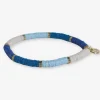 INK + ALLOY Grace Gold Color Block Stretch Bracelet Blue
