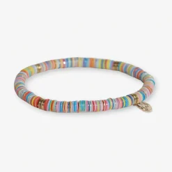 INK + ALLOY Grace Multi Mix Sequin Stretch Bracelet Turquoise