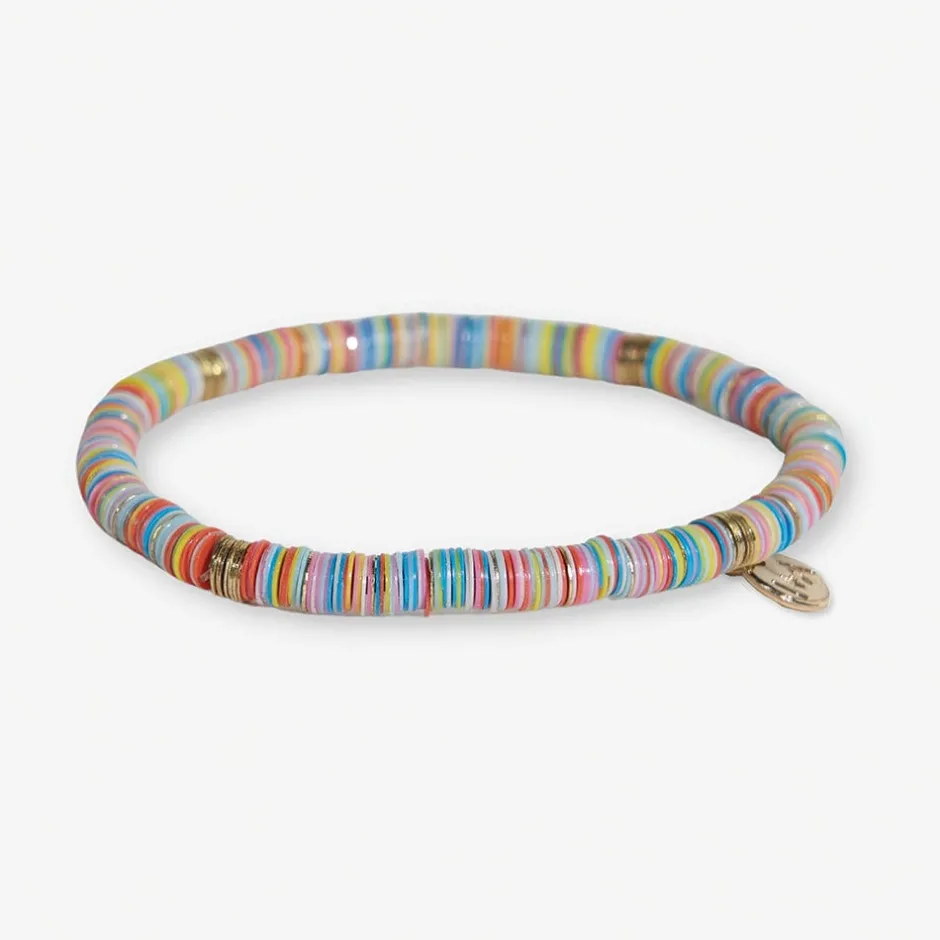 INK + ALLOY Grace Multi Mix Sequin Stretch Bracelet Turquoise