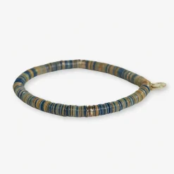 INK + ALLOY Grace Multi Mix Sequin Stretch Bracelet Greens + Rust