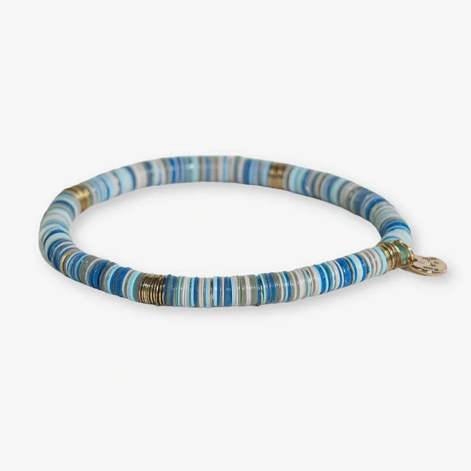 INK + ALLOY Grace Multi Mix Stretch Bracelet Blue
