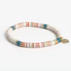 INK + ALLOY Grace One Color Multi Mix Stretch Bracelet Cream