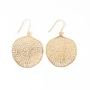 INK + ALLOY Gretchen Large Circle with Holes Earrings Brass