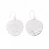 INK + ALLOY Gretchen Large Circle With Holes Earrings Silver
