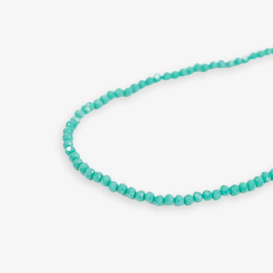 INK + ALLOY Hayden Solid Single Strand Crystal Necklace With Tassel Turquoise