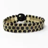 INK + ALLOY Josie Enamel Bracelet Small With Loop Latch Black