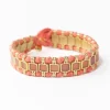 INK + ALLOY Josie Enamel Bracelet Small With Loop Latch Coral