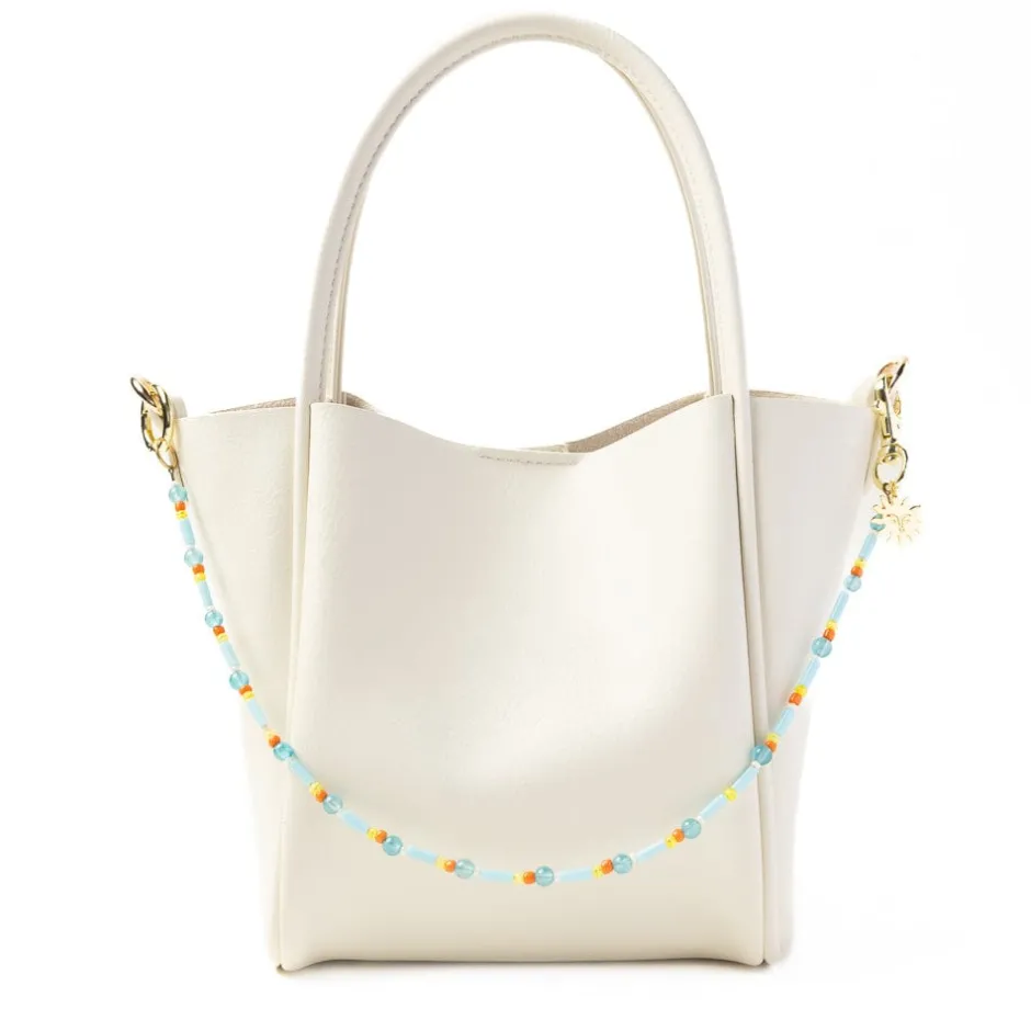 INK + ALLOY Kate Beaded Bag Charm with Brass Sun