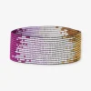 INK + ALLOY Kenzie Ombre Beaded Stretch Bracelet Magenta