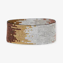 INK + ALLOY Kenzie Ombre Beaded Stretch Bracelet Mixed Metallic