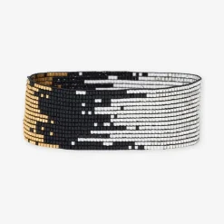 INK + ALLOY Kenzie Ombre Beaded Stretch Bracelet Black