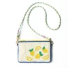 INK + ALLOY Leila Lemons Seed Bead Clutch With Strap