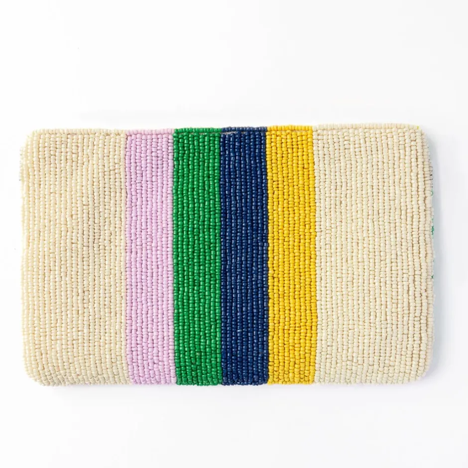 INK + ALLOY Leila Soleil Seed Bead Clutch With Strap