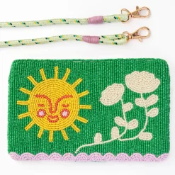 INK + ALLOY Leila Soleil Seed Bead Clutch With Strap