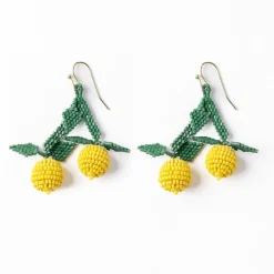 INK + ALLOY Lottie Lemon Dangle Luxe Earrings Yellow