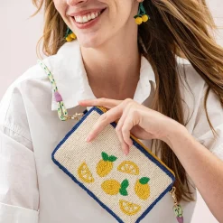 INK + ALLOY Lottie Lemon Dangle Luxe Earrings Yellow
