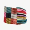 INK + ALLOY Olive Checkered Beaded Stretch Bracelet Rainbow