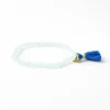 INK + ALLOY Patsy Solid Crystal Stretch Bracelet With Tassel Light Blue