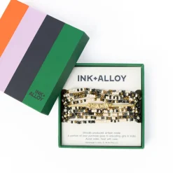 INK + ALLOY Sage 10 Strand Stretch Black & Goldie Mama