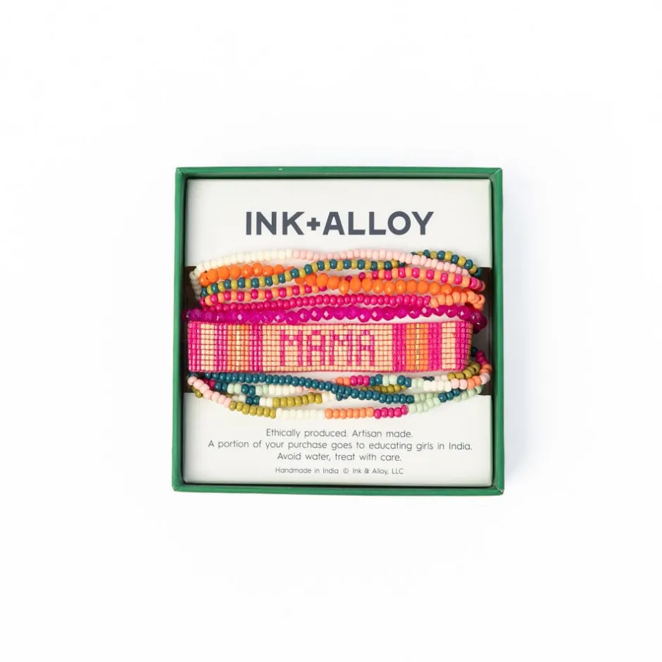 INK + ALLOY Sage 10 Strand Stretch Rainbow & Gabby Mama