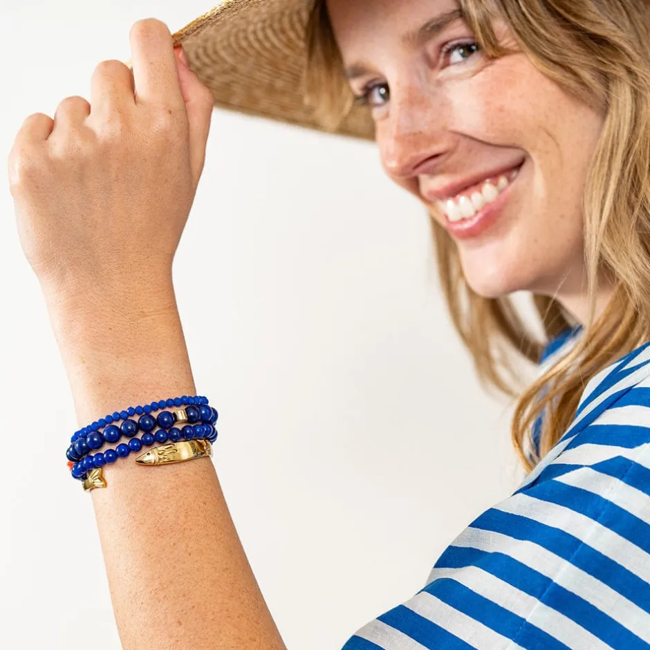 INK + ALLOY Sally Fish Cuff Bracelet Brass