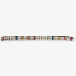 INK + ALLOY Sarah Vertical Stripes Beaded Stretch Hat Band Rainbow