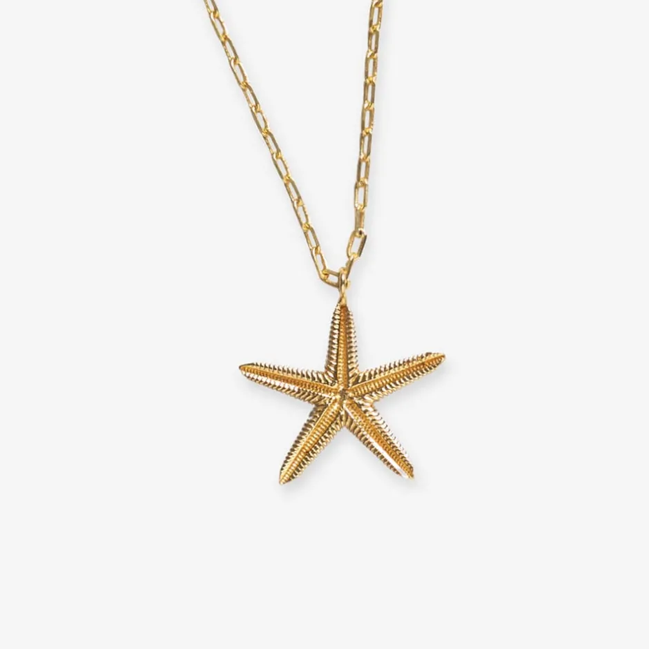 INK + ALLOY Sienna Starfish Pendant Necklace Brass