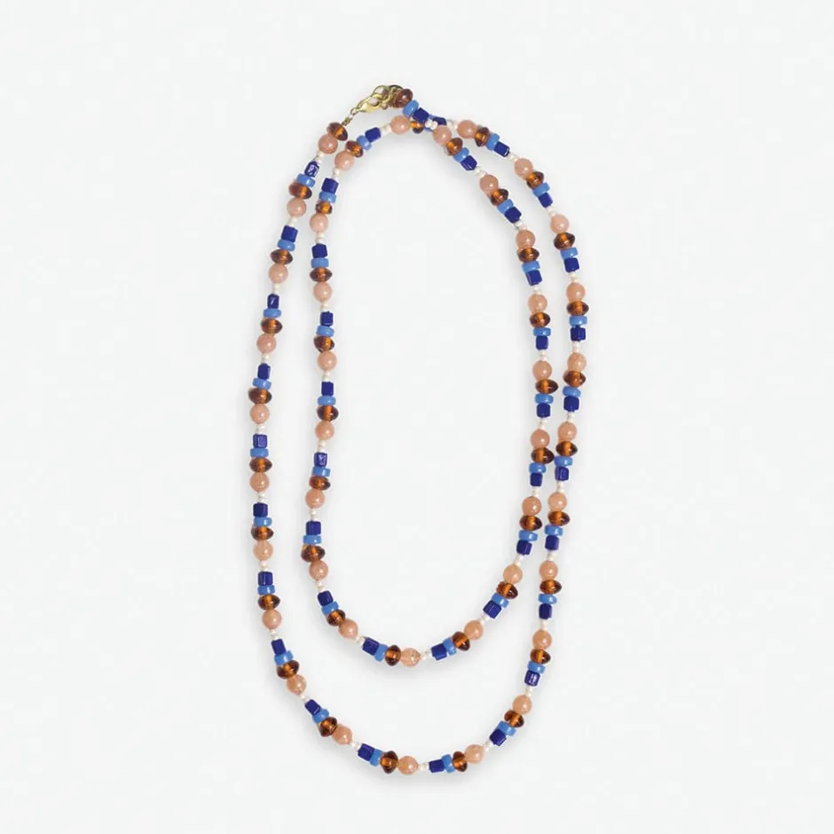 INK + ALLOY Sylvia Mixed Beads And Stones Long Necklace Sedona