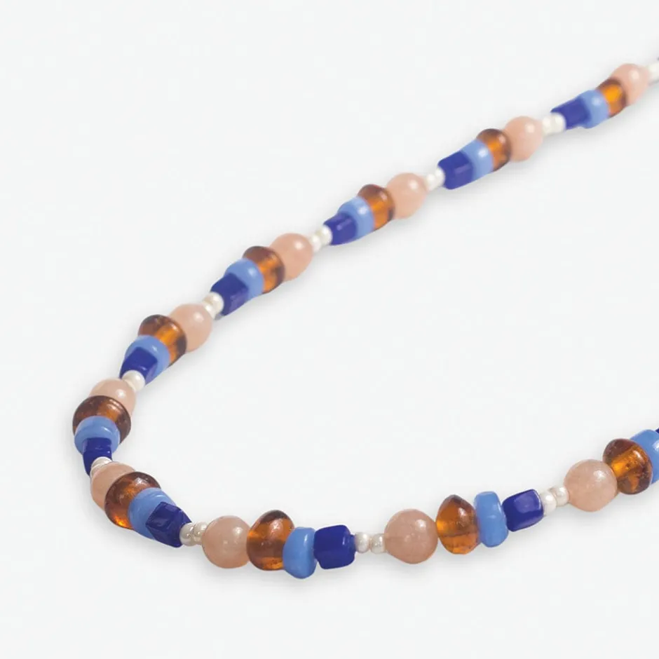 INK + ALLOY Sylvia Mixed Beads And Stones Long Necklace Sedona