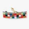 INK + ALLOY Theresa Checked Beaded Hair Barrette Multicolored