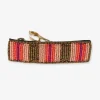 INK + ALLOY Theresa Mixed Vertical Stripes Beaded Hair Barrette Jaipur