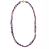 INK + ALLOY Vivianne Amethyst With Carnelian Necklace 18"